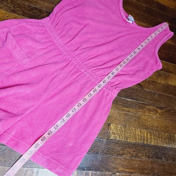 Vintage 70s Barbiecore Hot Pink Terry Cloth Romper - Picture 14 of 16
